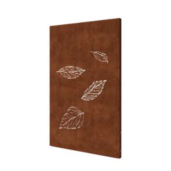 Corten terasest aiapaneel - Lehed 3 - 120 x 6 x 190 cm