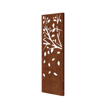 Corten terasest aiapaneel - Puu - Osa 3 - 60 x 6 x 190 cm