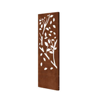 Corten terasest aiapaneel - Puu - Osa 4 - 60 x 6 x 190 cm