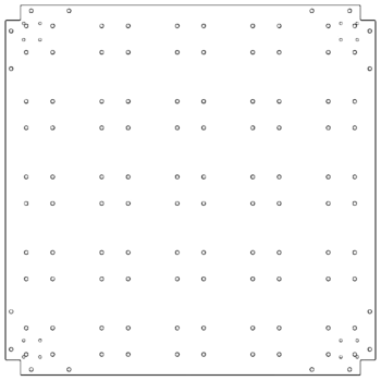 Tsinkterasest põhjalaud - 100 x 100 cm