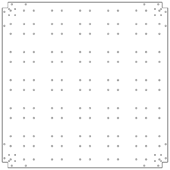 Tsinkterasest põhjalaud - 120 x 120 cm