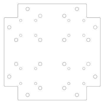 alusplaat Tsingitud teras 30 x 30 cm
