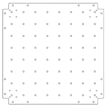 Tsinkterasest põhjalaud - 70 x 70 cm