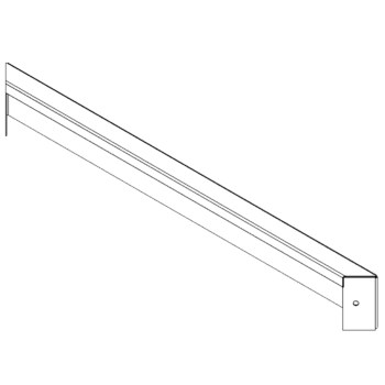 Corten terasest lillekast - Paneel - 10 x 80 cm
