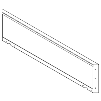Terasest lillekast - Paneel - 30 x 120 cm - RAL7016 matt (antratsiithall)