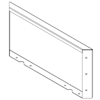 Terasest lillekast - Paneel - 30 x 60 cm - RAL7016 matt (antratsiithall)
