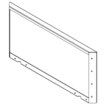 Corten terasest lillekast - Paneel - 40 x 80 cm