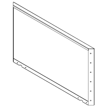 Terasest lillekast - Paneel - 60 x 100 cm - RAL9010 matt (valge)