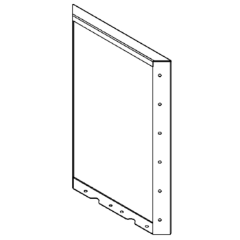 Corten terasest lillekast - Paneel - 60 x 40 cm