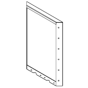 Terasest lillekast - Paneel - 60 x 40 cm - RAL7016 matt (antratsiithall)