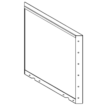 Terasest lillekast - Paneel - 60 x 60 cm - RAL7016 matt (antratsiithall)