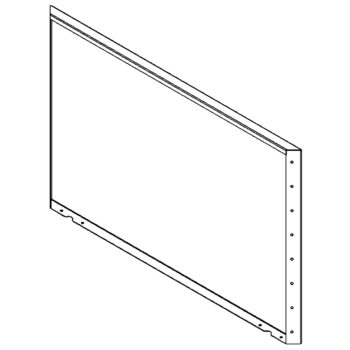 Terasest lillekast - Paneel - 80 x 120 cm - RAL7016 matt (antratsiithall)