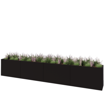Terasest lillekast XXL - Ristkülik - 480 x 50 x 80 cm - RAL7016 matt (antratsiithall) - Ilma põhjalauata