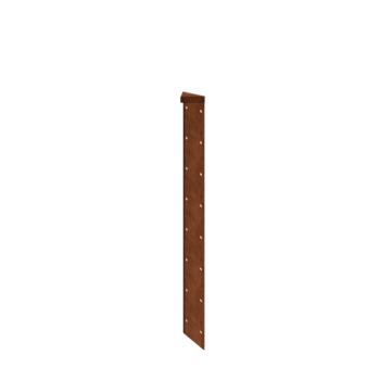Corten terasest lillekast - Nurgatükk 180° - 80 cm