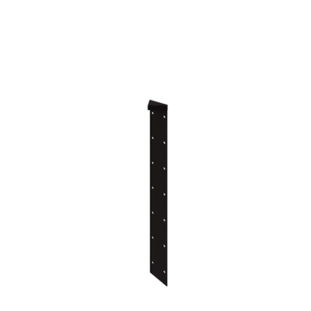 Terasest lillekast - Nurgatükk 180° - 70 cm - RAL9005 matt (must)