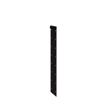 Terasest lillekast - Nurgatükk 180° - 80 cm - RAL9005 matt (must)
