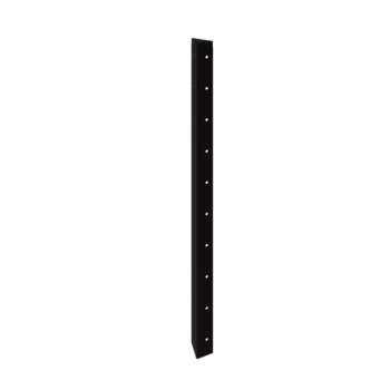 Terasest lillekast - Nurgatükk 90° - 100 cm - RAL9005 matt (must)