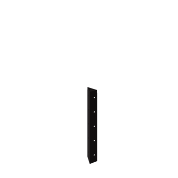 Terasest lillekast - Nurgatükk 90° - 50 cm - RAL9005 matt (must)
