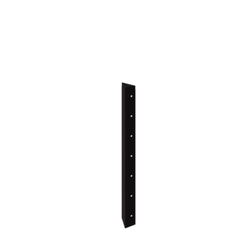 Terasest lillekast - Nurgatükk 90° - 70 cm - RAL9005 matt (must)