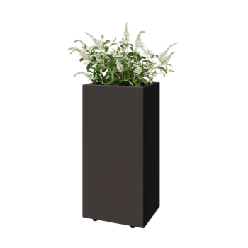 Terasest lillekast - Ristkülik - 40 x 30 x 80 cm - Muu RAL värv - Põhjalauaga - Jalgadega