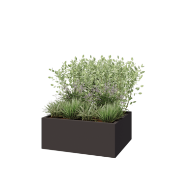 Terasest lillekast - Ristkülik - 100 x 80 x 40 cm - Muu RAL värv - Ilma põhjalauata