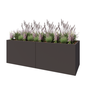 Terasest lillekast XXL - Ristkülik - 240 x 80 x 80 cm - Muu RAL värv - Põhjalauaga