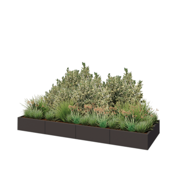 Terasest lillekast XXL - Ristkülik - 320 x 100 x 30 cm - Muu RAL värv - Ilma põhjalauata