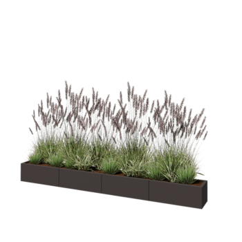 Terasest lillekast XXL - Ristkülik - 320 x 30 x 30 cm - Muu RAL värv - Ilma põhjalauata