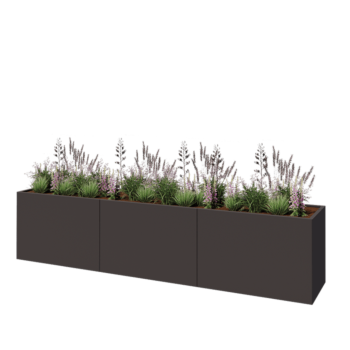 Terasest lillekast XXL - Ristkülik - 360 x 60 x 80 cm - Muu RAL värv - Ilma põhjalauata