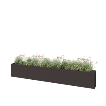 Terasest lillekast XXL - Ristkülik - 400 x 30 x 60 cm - Muu RAL värv - Ilma põhjalauata