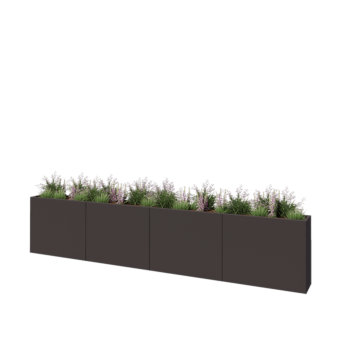 Terasest lillekast XXL - Ristkülik - 400 x 30 x 80 cm - Muu RAL värv - Ilma põhjalauata