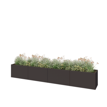 Terasest lillekast XXL - Ristkülik - 400 x 50 x 60 cm - Muu RAL värv - Ilma põhjalauata