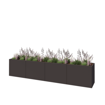 Terasest lillekast XXL - Ristkülik - 400 x 60 x 80 cm - Muu RAL värv - Ilma põhjalauata