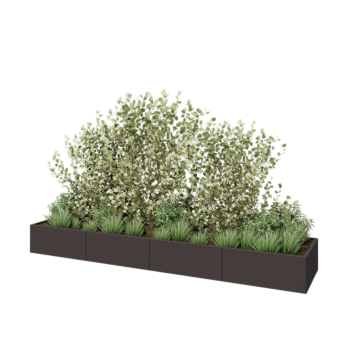 Terasest lillekast XXL - Ristkülik - 400 x 80 x 40 cm - Muu RAL värv - Ilma põhjalauata