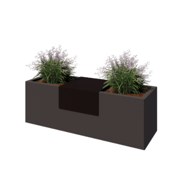 Terasest lillekasti platvorm - 40 x 41 x 20 cm - Bronze