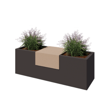 Terasest lillekasti platvorm - 40 x 41 x 20 cm - Sand look