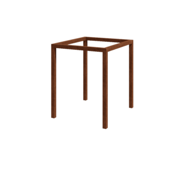 Corten terasest pergola - Ruut - 224 x 200 x 230 cm - Ilma betoonvundament