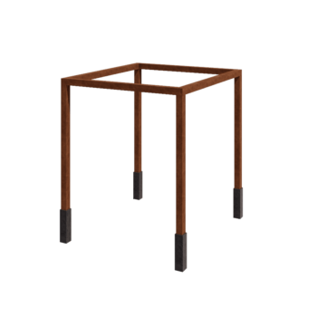 Corten terasest pergola - Ruut - 274 x 250 x 230 cm - Betoonvundamendiga