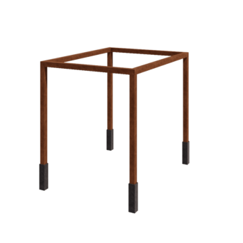 Corten terasest pergola - Ristkülik - 324 x 250 x 230 cm - Betoonvundamendiga