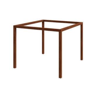 Corten terasest pergola - Ruut - 324 x 300 x 230 cm - Ilma betoonvundament