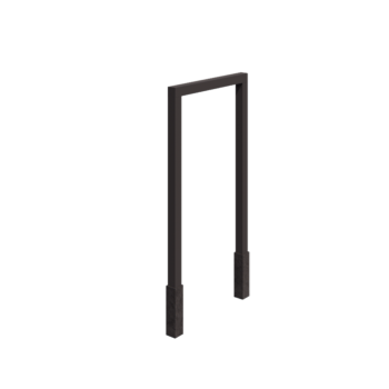 Terasest pergola - Sirge - 150 x 230 cm - RAL7016 matt (antratsiithall) - Betoonvundamendiga