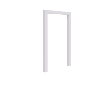 Terasest pergola - Sirge - 150 x 230 cm - RAL9010 matt (valge) - Ilma betoonvundament