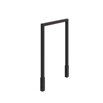 Terasest pergola - Sirge - 200 x 230 cm - RAL7016 matt (antratsiithall) - Betoonvundamendiga
