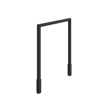 Terasest pergola - Sirge - 250 x 230 cm - RAL7016 matt (antratsiithall) - Betoonvundamendiga