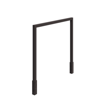 Terasest pergola - Sirge - 300 x 230 cm - RAL7016 matt (antratsiithall) - Betoonvundamendiga