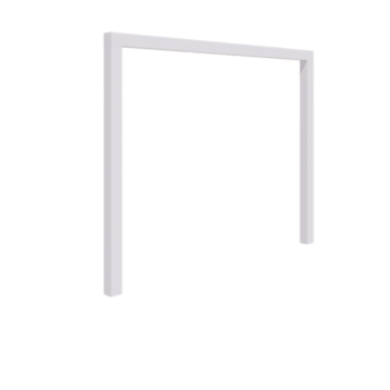 Terasest pergola - Sirge - 300 x 230 cm - RAL9010 matt (valge) - Ilma betoonvundament