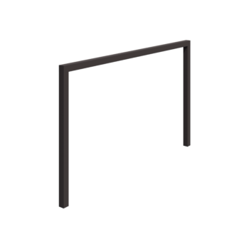 Terasest pergola - Sirge - 400 x 230 cm - RAL7016 matt (antratsiithall) - Ilma betoonvundament