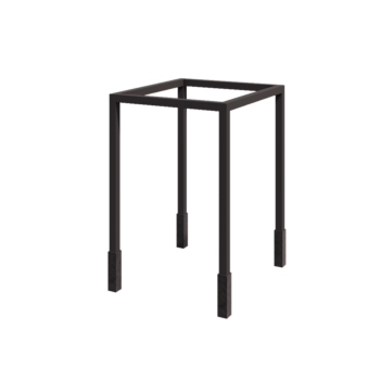Terasest pergola - Ruut - 224 x 200 x 230 cm - RAL7016 matt (antratsiithall) - Betoonvundamendiga