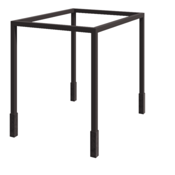 Terasest pergola - Ruut - 324 x 300 x 230 cm - Muu RAL värv - Betoonvundamendiga