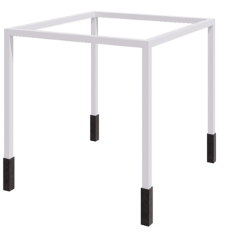 Terasest pergola - Ruut - 324 x 300 x 230 cm - RAL9010 matt (valge) - Betoonvundamendiga